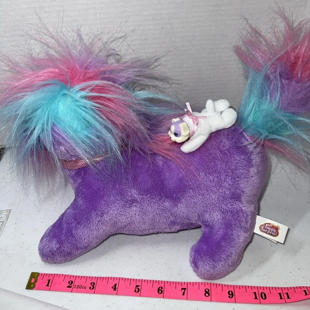Puppy Surprise Hasbro 2015 Purple Mom Dog Plush Stuffed And 1 Puppy 12